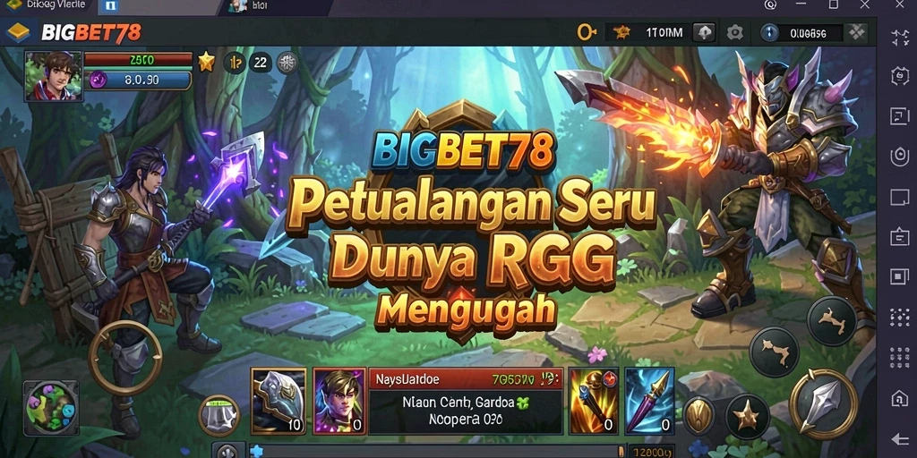 Tampilan gameplay <strong>BIGBET78</strong> yang penuh aksi dan petualangan seru.