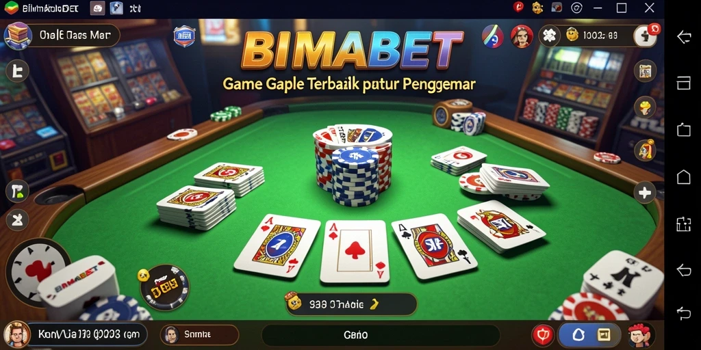Tampilan gameplay seru di BIMABET saat bermain Gaple.