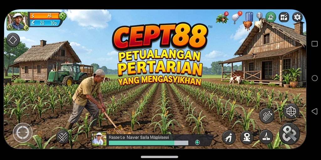 Tangkapan layar utama dari gameplay seru CEPAT88 dengan pertanian aktif