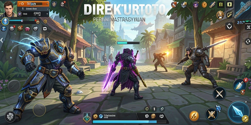 Screenshot utama <strong>DIREKTURTOTO</strong> menampilkan gameplay yang strategis dan mendebarkan.