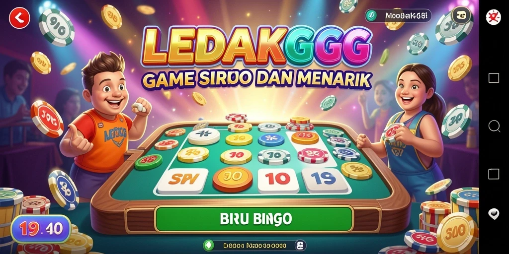 Tampilan gameplay seru di LEDAKGG yang mengasyikkan.