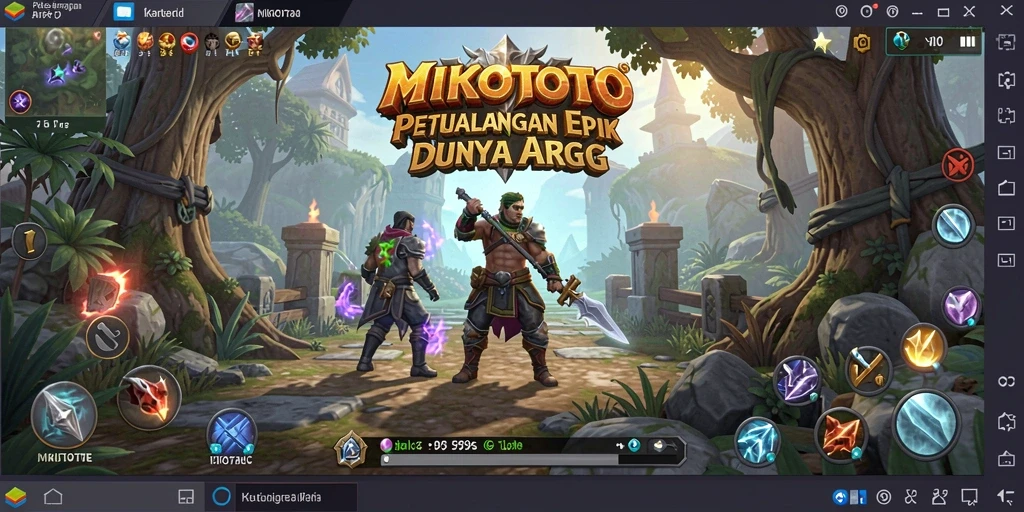 Screenshot gameplay MIKOTOTO yang menampilkan aksi pertarungan seru.