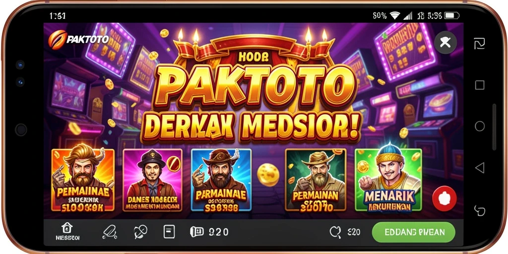 Screenshot PAKTOTO menampilkan gameplay Slot yang seru dan interaktif.