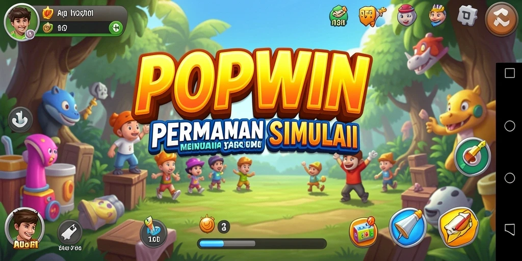 Screenshot gameplay POPWIN yang menunjukkan aksi seru dan interaktif.