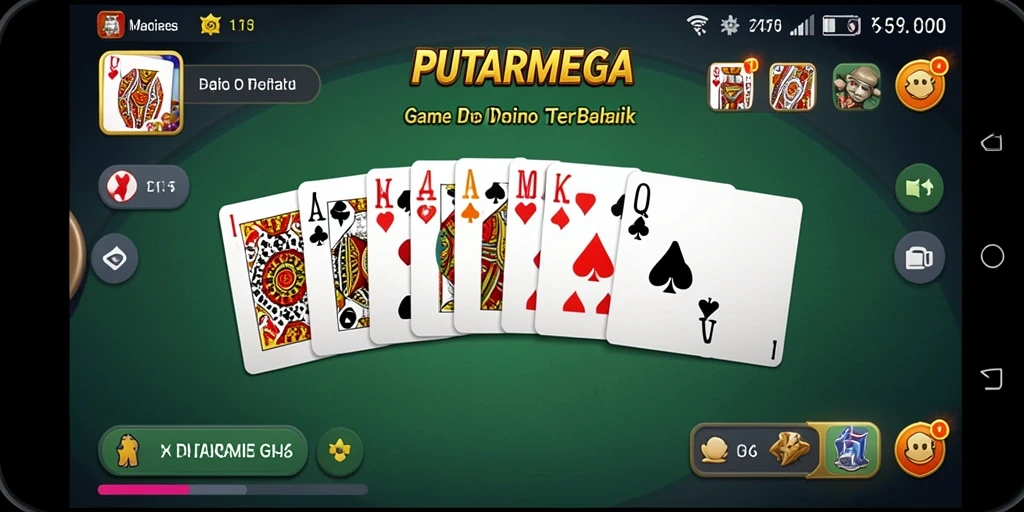 Screenshot gameplay PUTARMEGA menampilkan aksi Domino yang mengasyikkan.