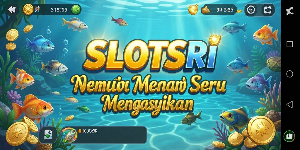 Tangkapan layar SLOTSRI menunjukkan aksi memancing seru di lautan.
