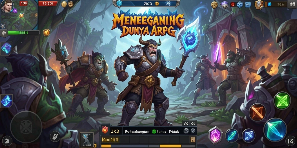 Tampilan gameplay ARPG yang mendebarkan dalam ZK3.